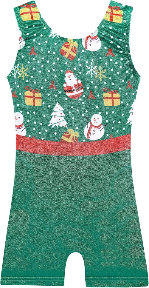 BAOHULU Toddler Girls' Gymnastics Leotard - Sparkle Embroidery Tank Biketard, One Piece Design