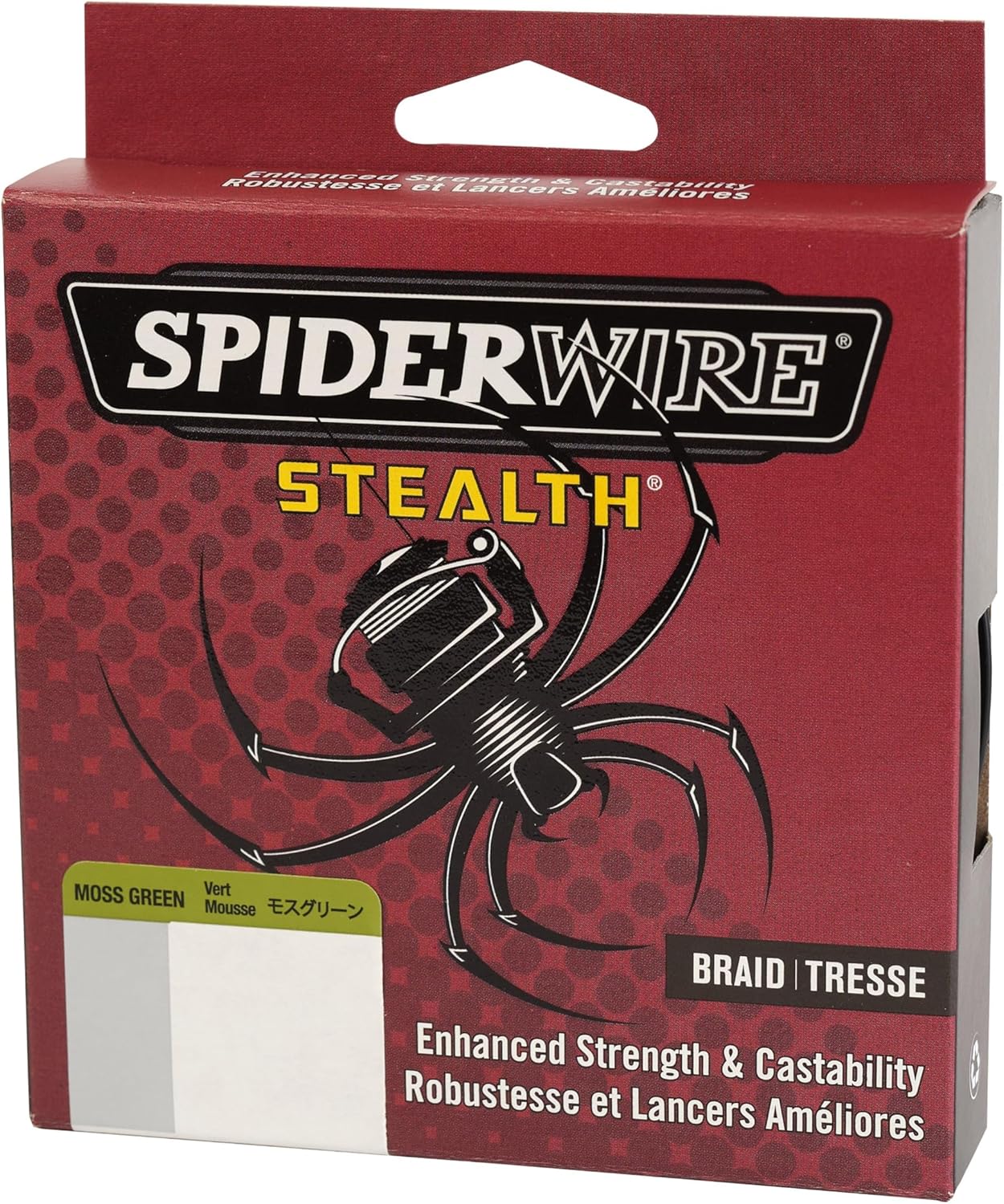 SpiderWire Stealth Braid Fishing Line - Ultra-Strong, Low-Visibility | 150 Yards, Green