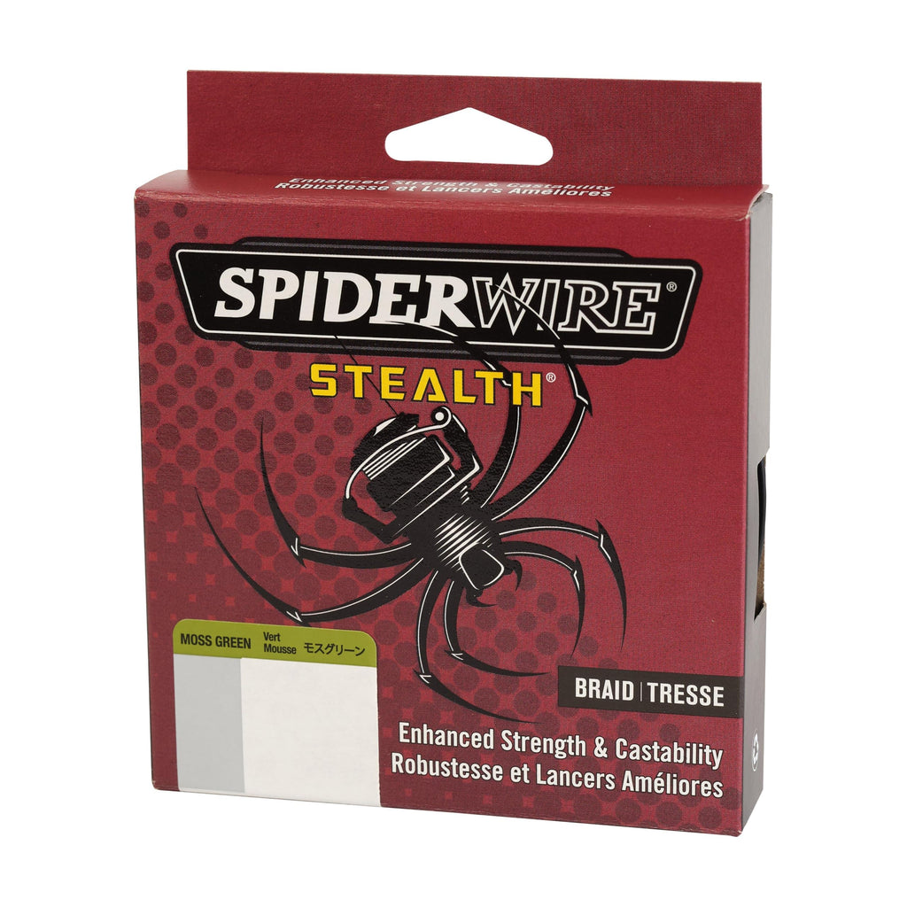 SPIDERWIRE Stealth, Moss Green, 6/1 Pound Test-200 Yard