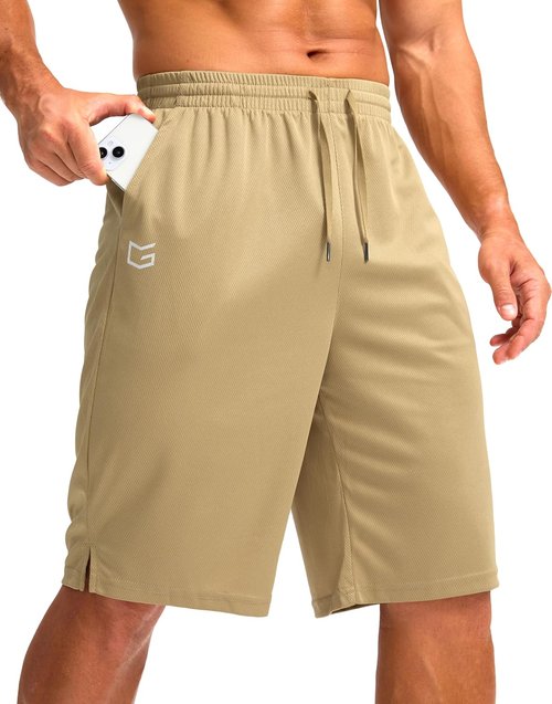 G Gradual Men's Athletic Shorts - Lightweight Quick-Dry 11" Basketball Shorts with Pockets