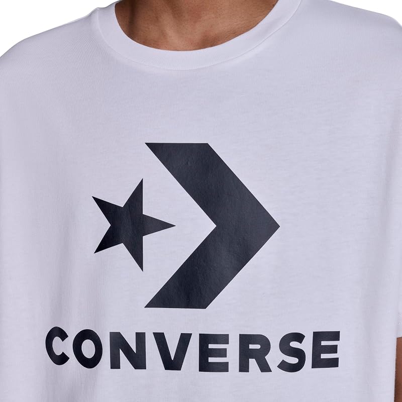 Converse Mens Star Chevron Tee - White, Large