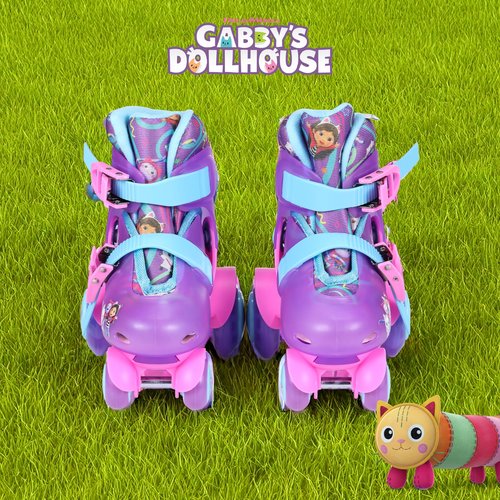 Gabbys Dollhouse Trainer Skates - Light Up Wheels, ABEC 5 Bearings, Durable PVC Material, Foam Shoe Lining, Perfect for Active Fun and Adventures