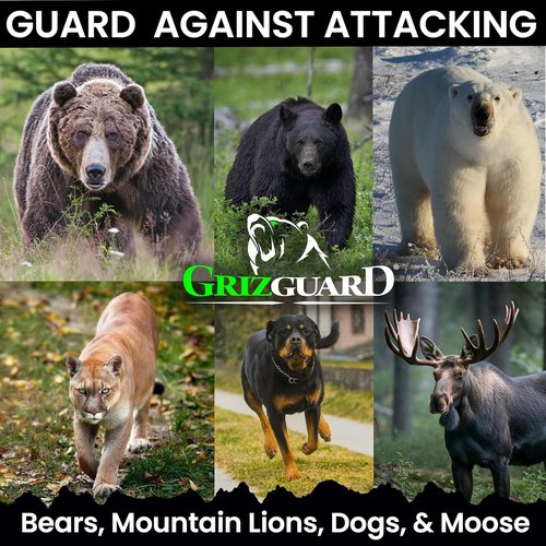 Bear Spray with Holster - Maximum Strength 7.9 oz | 40-Foot Range, EPA-Registered Bear Deterrent for Hiking & Camping
