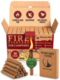 100 pcs Fire Starters for Campfires – Waterproof– All-Weather Fire Starters – for Indoor & Outdoor Use