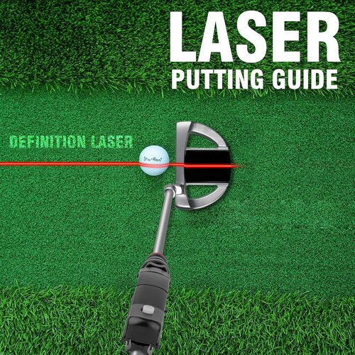 Indoor Golf Laser Putting Training Aid with Two Modes, Putting Training Aid for Alignment Tool, Precision Red Line Laser Putting Trainer, Cool Golf Gift for Golfers