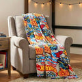 Hot Wheels Plush Throw Blanket - Super Soft Kids Bedding, 46" x 60", Officially Licensed by Franco