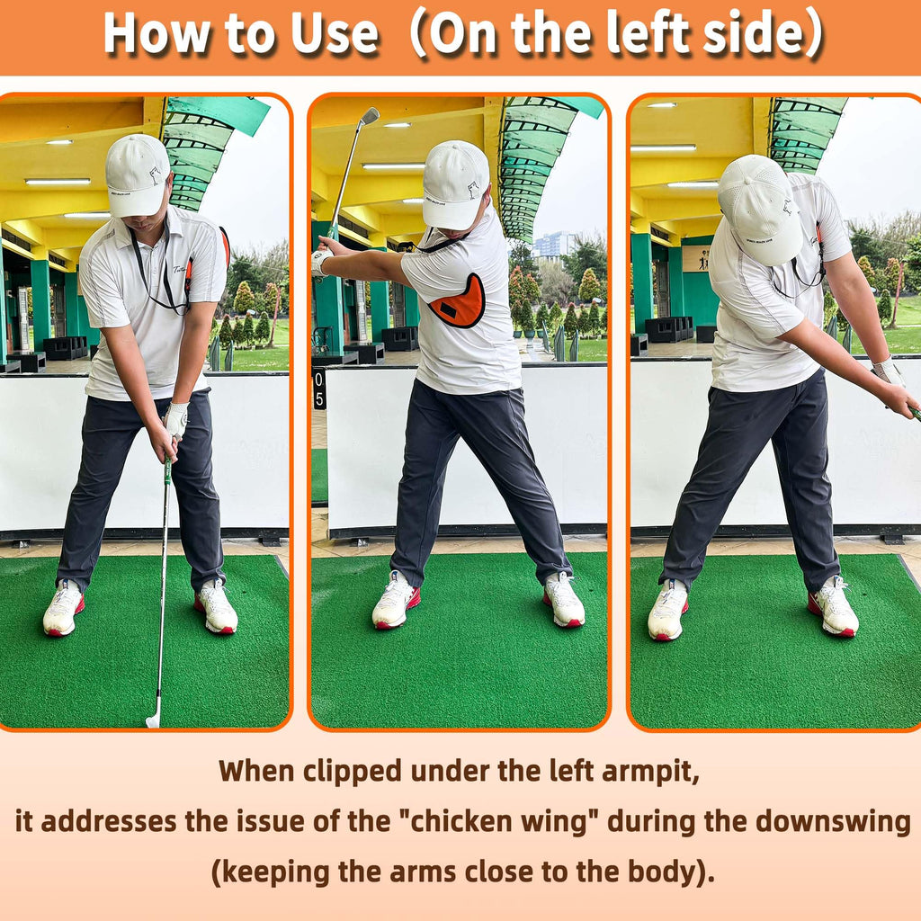 THE GOLFER STORE Golf Swing Trainer Aid Golf Swing Trainer, Portable Golf Training Aid Golf Posture Corrector Amend Chicken Wing for Beginners