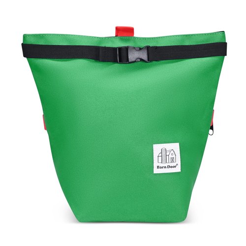 BarnDoor Chalk Bucket - Large Chalk Bag for Rock Climbing, Bouldering, Weightlifting with Large Zipper Storage Pocket & Easy Closure (Green)
