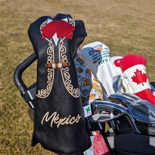 Foretra Driver Headcover Golf Club Covers Mariachi Mexico Novelty Blade Mallet Putter Cover Head Cover Golf Accessories for Most Brands