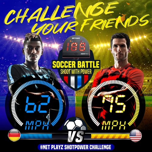Soccer Gifts Speed Radar - Measure Shot Speed Shot-Power Detection, Sport Radar Gun (Hands-Free) Sensors | Training Aids, Gadget Gear & Equipment