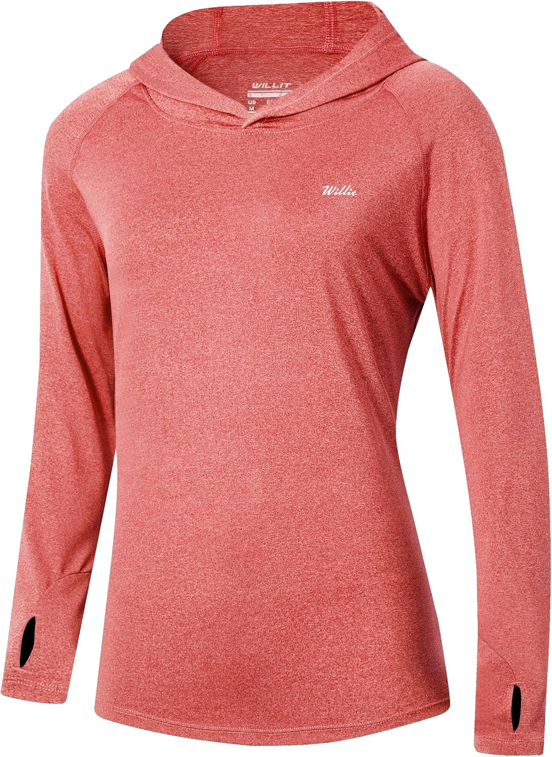 Willit UPF 50+ Sun Protection Hoodie - Lightweight Long Sleeve Shirt for Hiking & Fishing