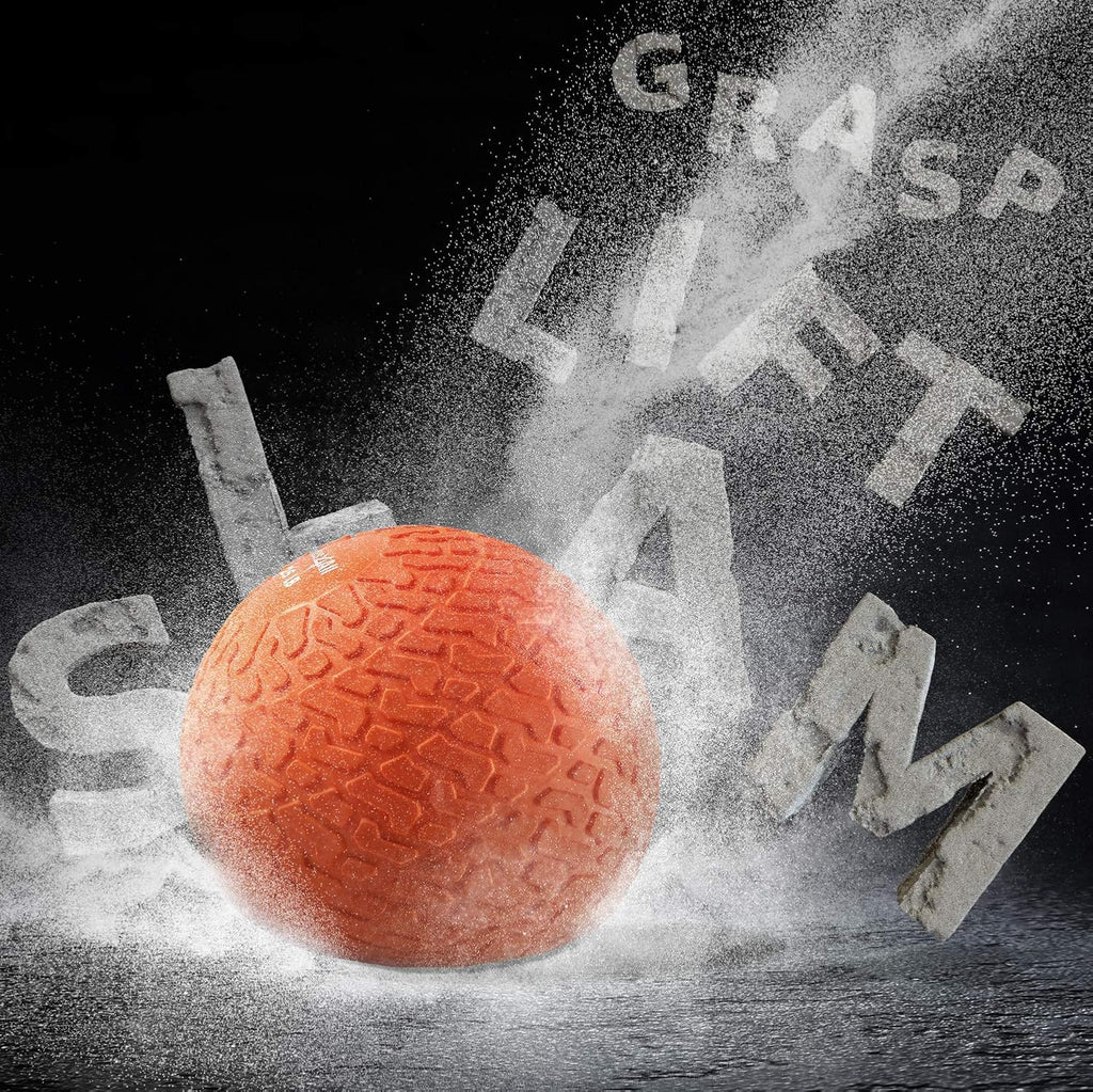 Yes4All Slam Balls - Durable 10-40lb Weighted Core Strength Training Ball | PVC Sand-Filled