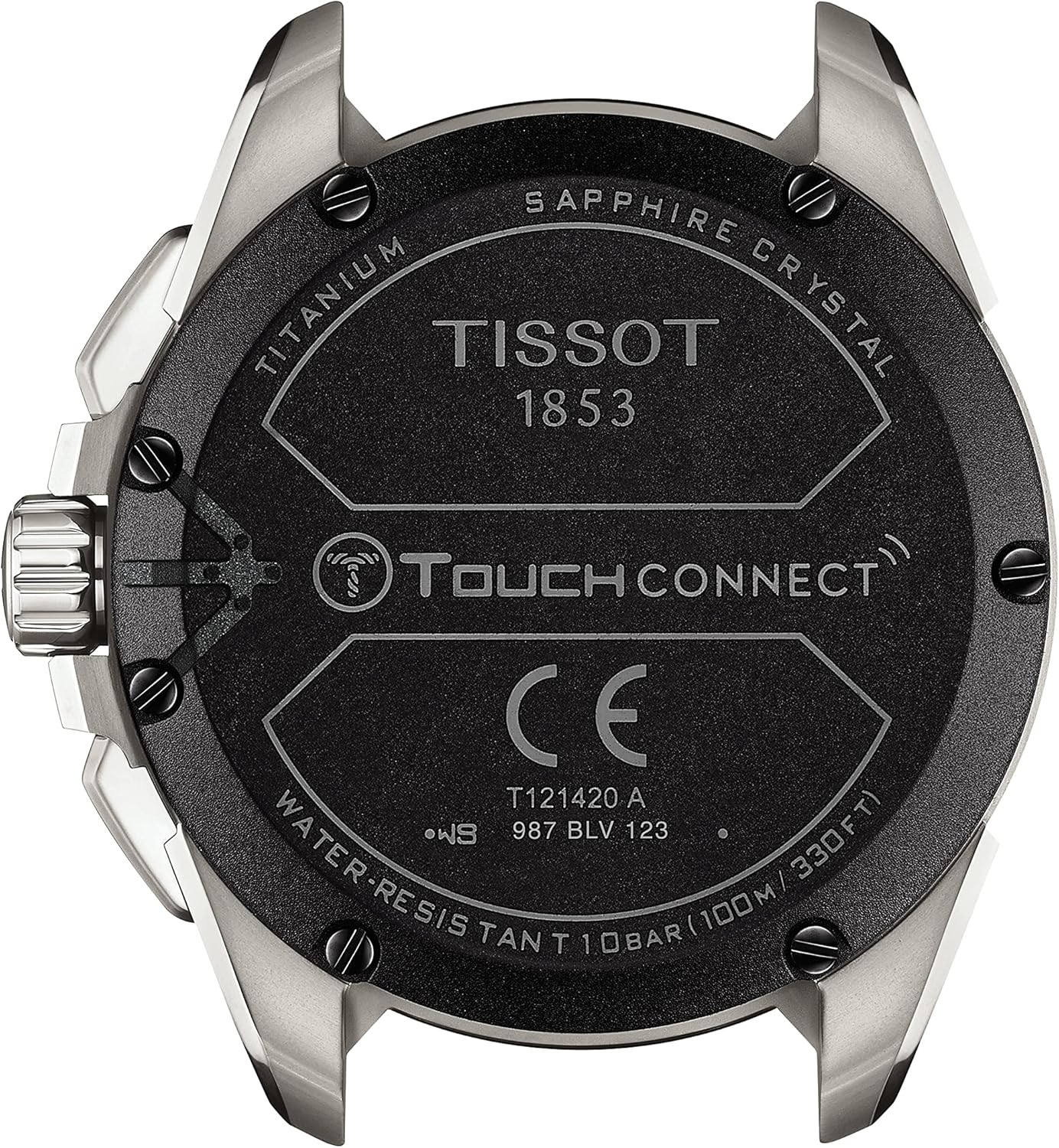 Tissot T-Touch Connect Solar Watch - Antimagnetic Titanium Case, Grey Strap, 23mm | Swiss Quartz
