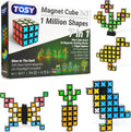 TOSY Magnet Cube 3x3 - 30 Blocks with 240 Magnets | Creative Building & Fidget Spinner Toy