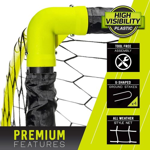 Franklin Sports Blackhawk Insta-Set Portable Soccer Goal - 6' x 4' for Easy Setup & Play