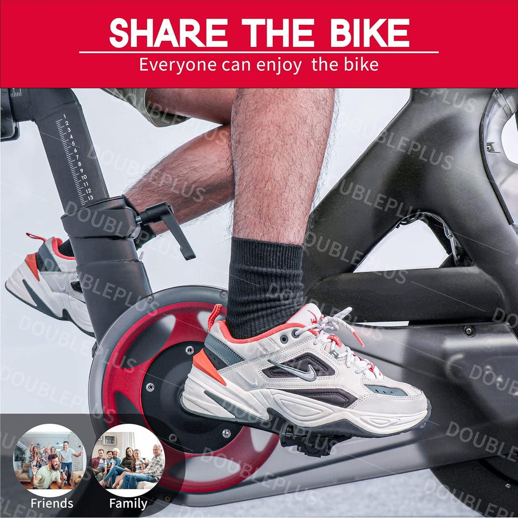 Peloton Pedal Converter - Compatible Pedals for Regular Shoes | Replacement Inserts for Exercise Bike
