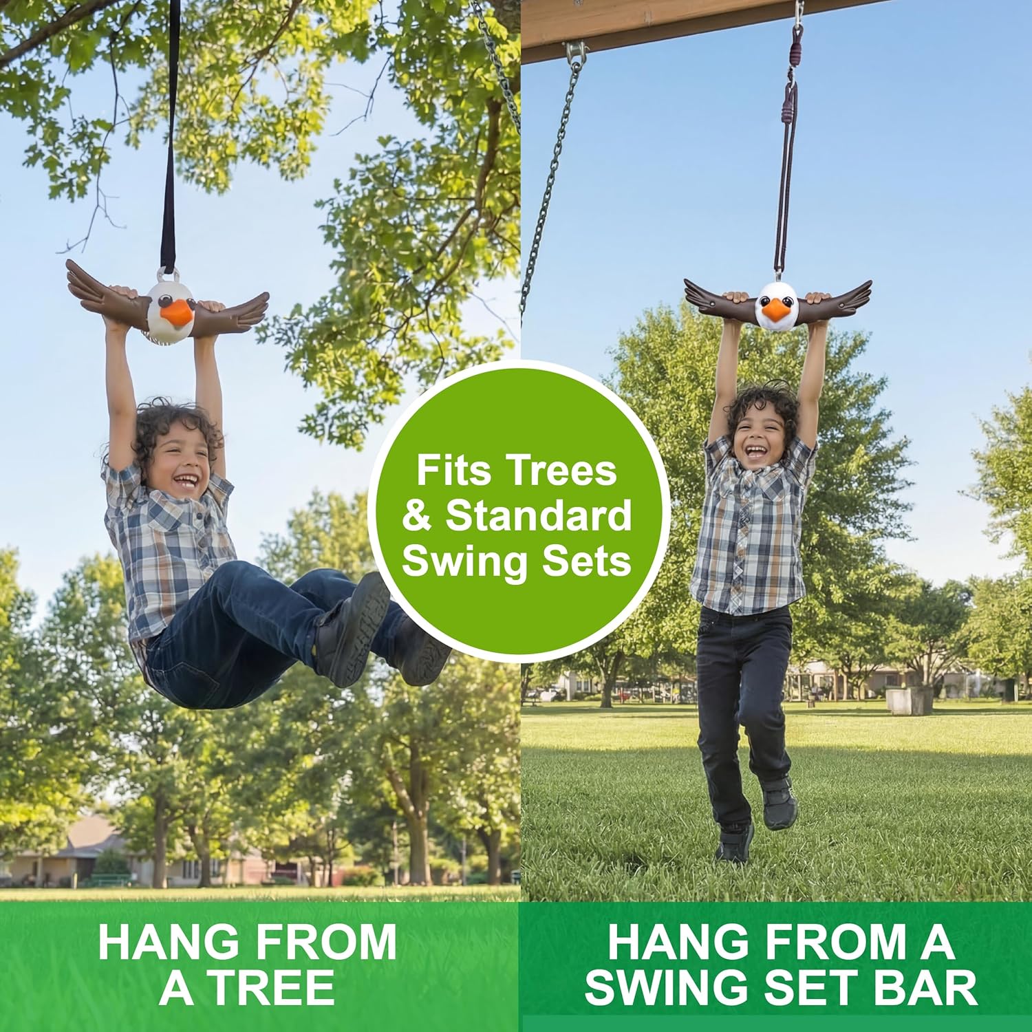 Swurfer Ninja Twister Swing Set - 360° Spin Toy for Kids | Durable Backyard Play, Easy Install, Up to 300lbs