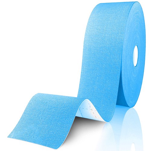 Starktape Kinesiology Tape for Physio Sports Tapes for Therapy for Knee, Shoulder, Ankle, Wrist, Back, Rock Roll Blue 115 ft