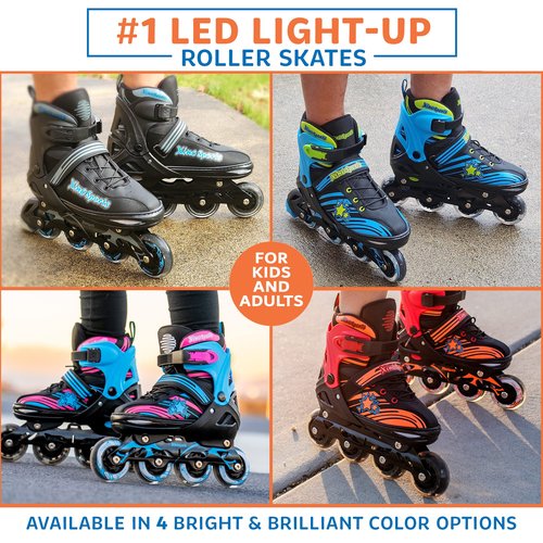 Blue Combo Skates (M) + Protective Gear