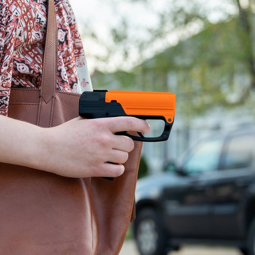 SABRE Aim and Fire Pepper Gel with Trigger and Grip Deployment System, 15-Foot (4.5-Meter) Range, Gel is Safer