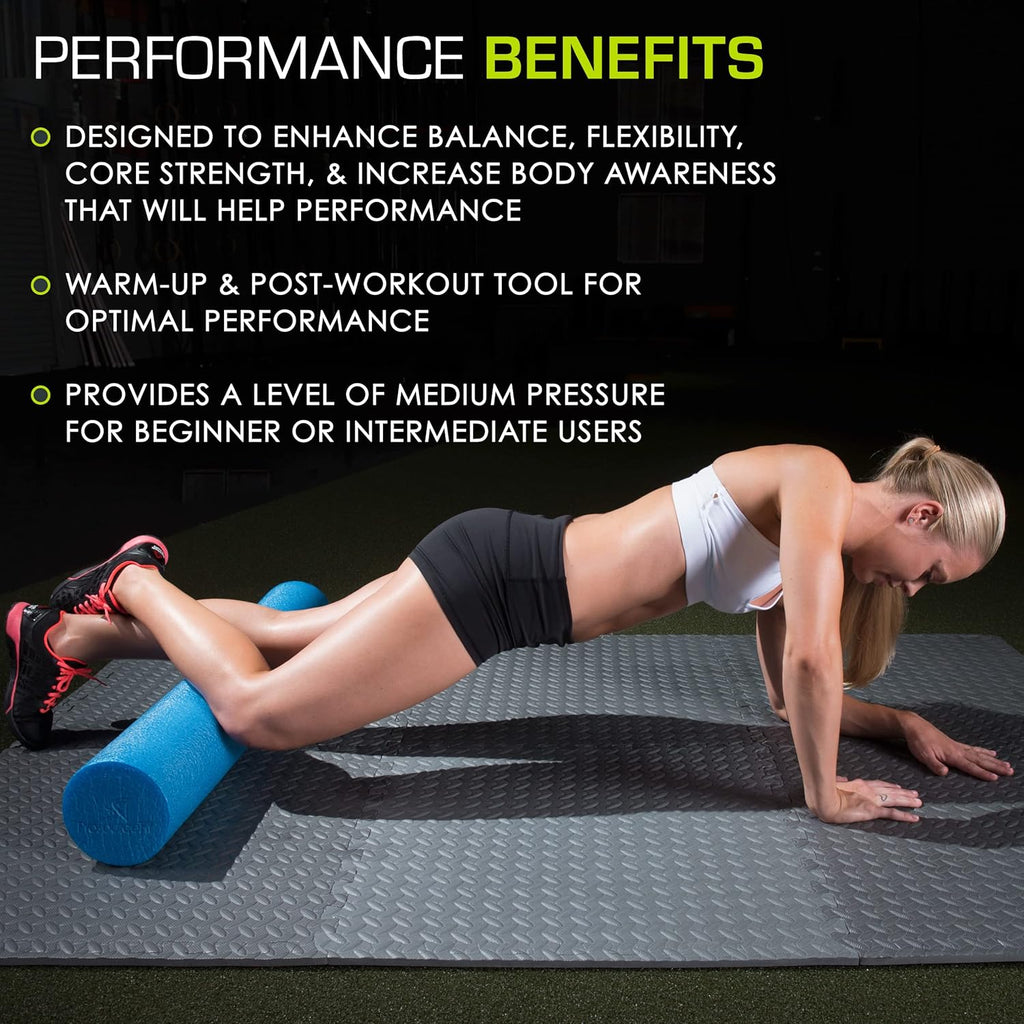 ProsourceFit Flex Foam Roller - Muscle Massage & Physical Therapy Tool for Core Stability | 36-Inch