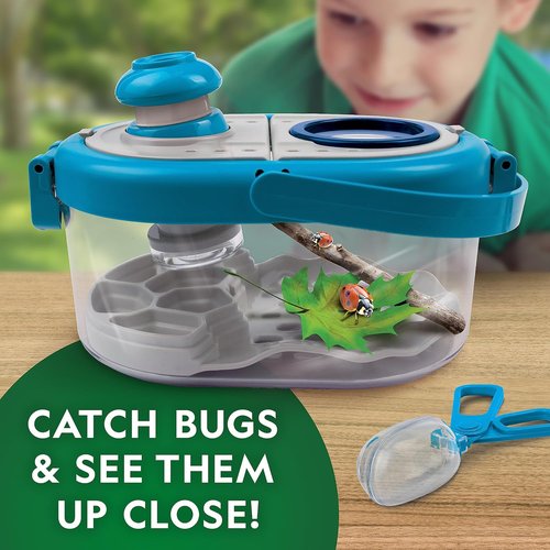 National Geographic Bug Catcher Kit - Kids' Insect Habitat with Magnified Viewer & Tweezers | Outdoor Exploration Toy