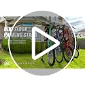 5-Bike Floor Stand Bike Rack - Adjustable Garage Bicycle Storage Organizer