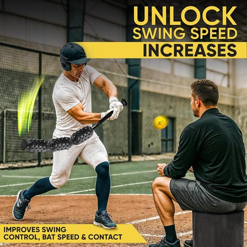 Aero Swing Baseball & Softball Swing Trainer - Boost Bat Speed Up to 20+ MPH | Perfect Gift for Players