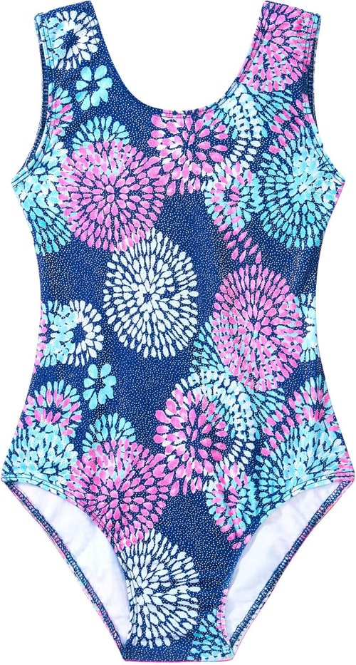 Domusgo Gymnastics Leotards - Sparkly One-Piece Tumbling Outfits for Girls | Stylish & Comfortable