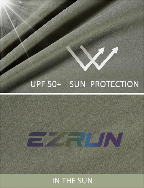 EZRUN Men's Tactical Cargo Shorts - Quick-Dry Outdoor Shorts with Multi-Pockets for Fishing & Travel