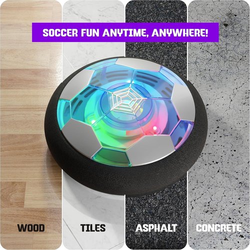 Ninja Blast Hover Soccer Ball - Light-Up Indoor Toy for Kids | Perfect Birthday Gift for Ages 5-12