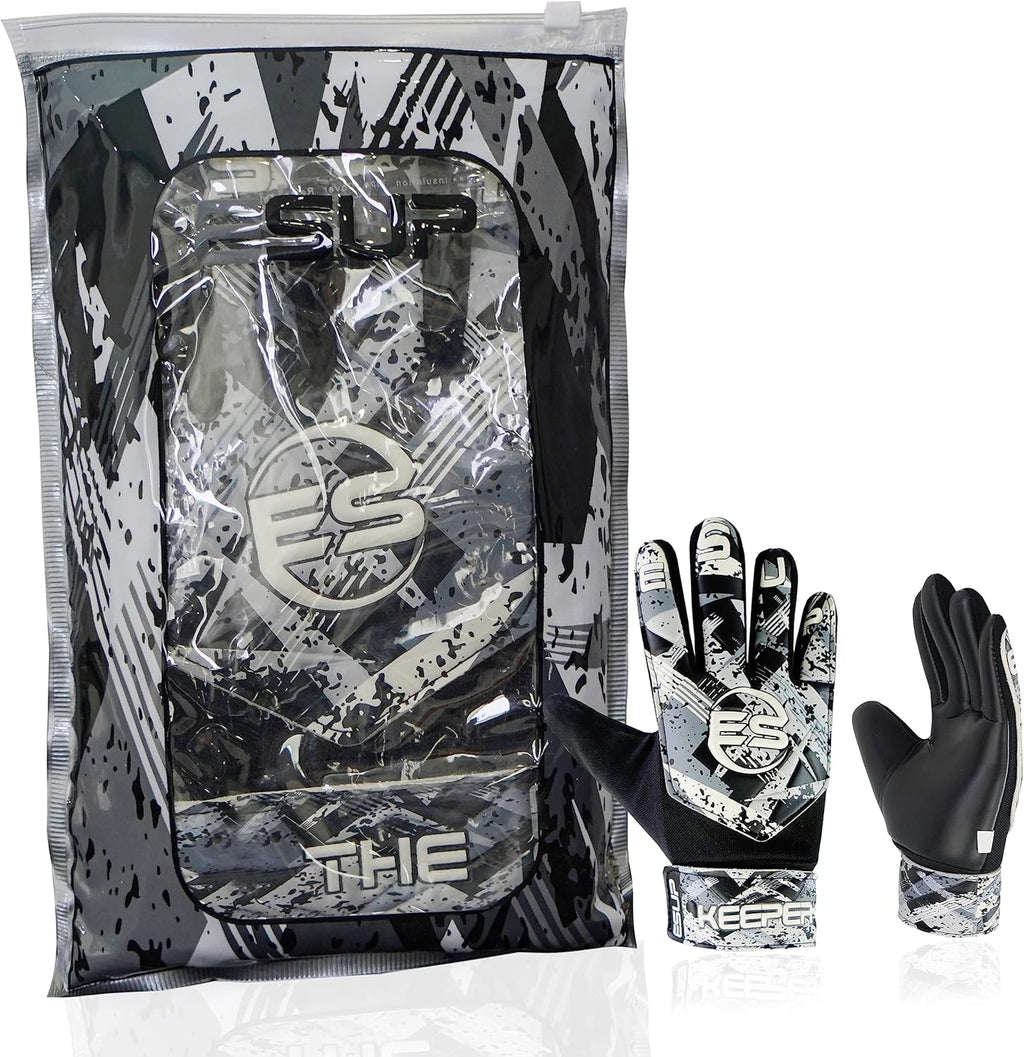 Regine Switzerland Soccer Goalie Gloves - Youth & Adult Football Keeper Gloves with Double Wrist Support & 4mm Anti-Slip Latex Palm