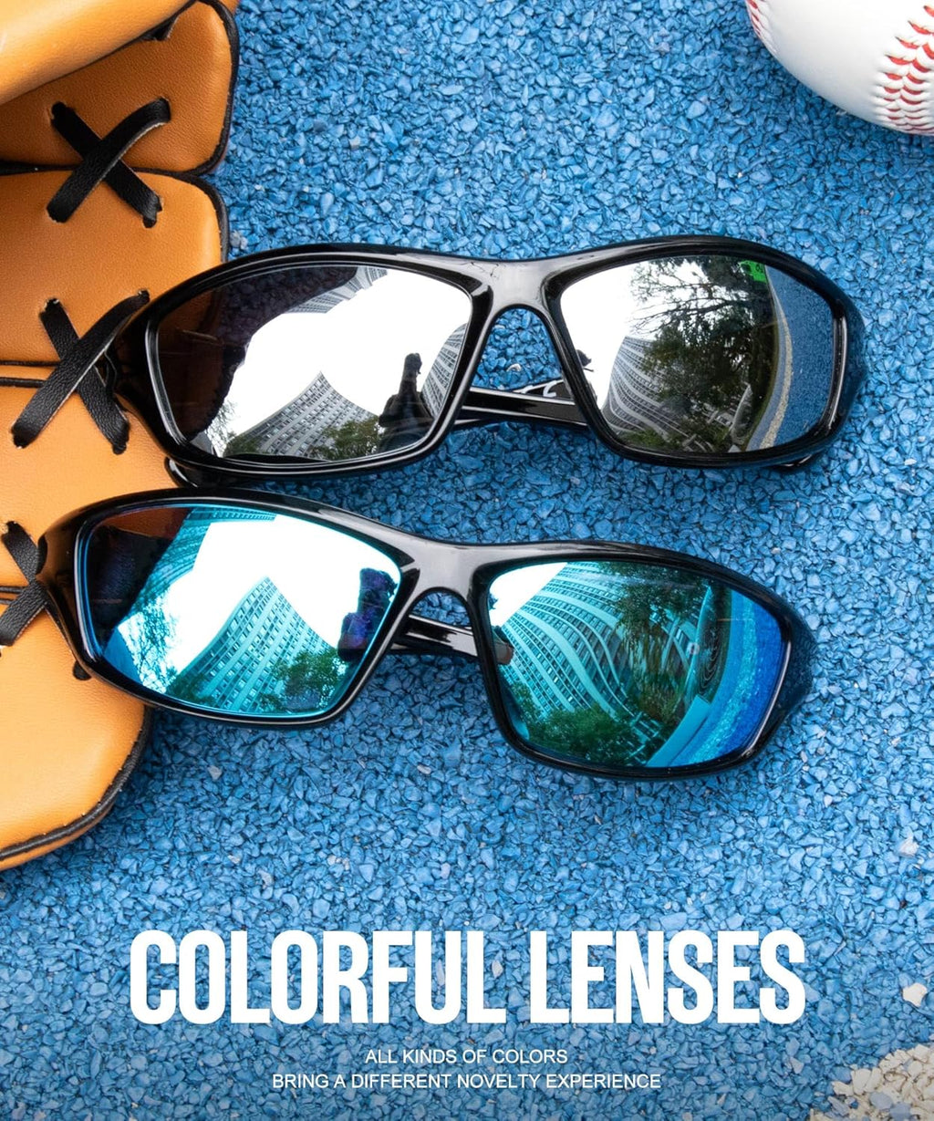 Polarized Sunglasses Men, Sports Sun Glasses Womens UV400 Protection for Fishing Running Driving