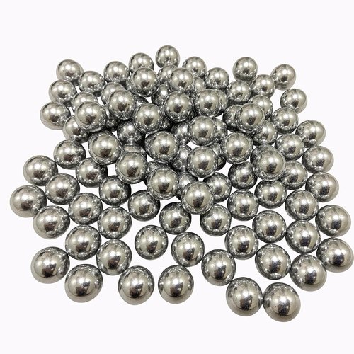 Caliber .43 Aluminum Balls by T4E - Durable Self Defense & Target Practice Paintballs | 100 Count, Silver