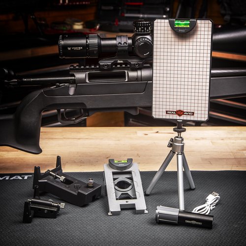Real Avid Scope Leveling Kit & Precision Scope Level System | Complete Scope Mounting Kit for Mounting, Aligning & Leveling Rifle Scopes | Perfect Tool for Gunsmithing & Hunters