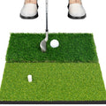 Portable & Foldable Golf Practice Mat – Dual-Turf Golf Hitting Mat for Indoor & Outdoor Swing and Chipping – Fairway & Rough Turf Golf Training Mat for Backyard and Home