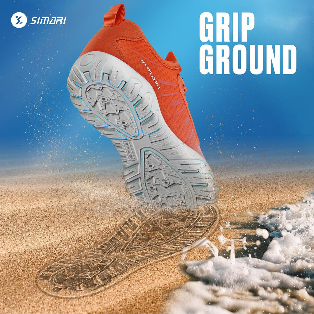 SIMARI Water Shoes - Quick-Dry Aqua Socks for Men & Women | Lightweight Non-Slip Swim Shoes for Beach Sports, Surfing, Kayaking
