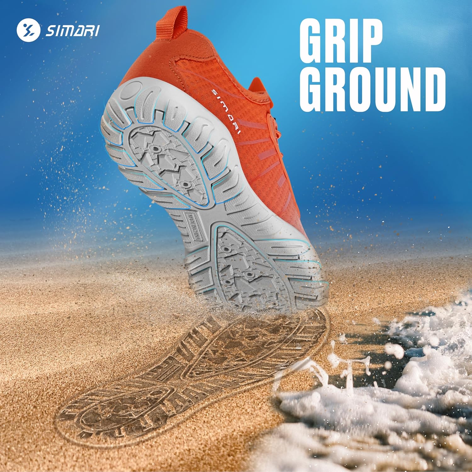 SIMARI Water Shoes - Quick-Dry Aqua Socks for Men & Women | Lightweight Non-Slip Swim Shoes for Beach Sports, Surfing, Kayaking