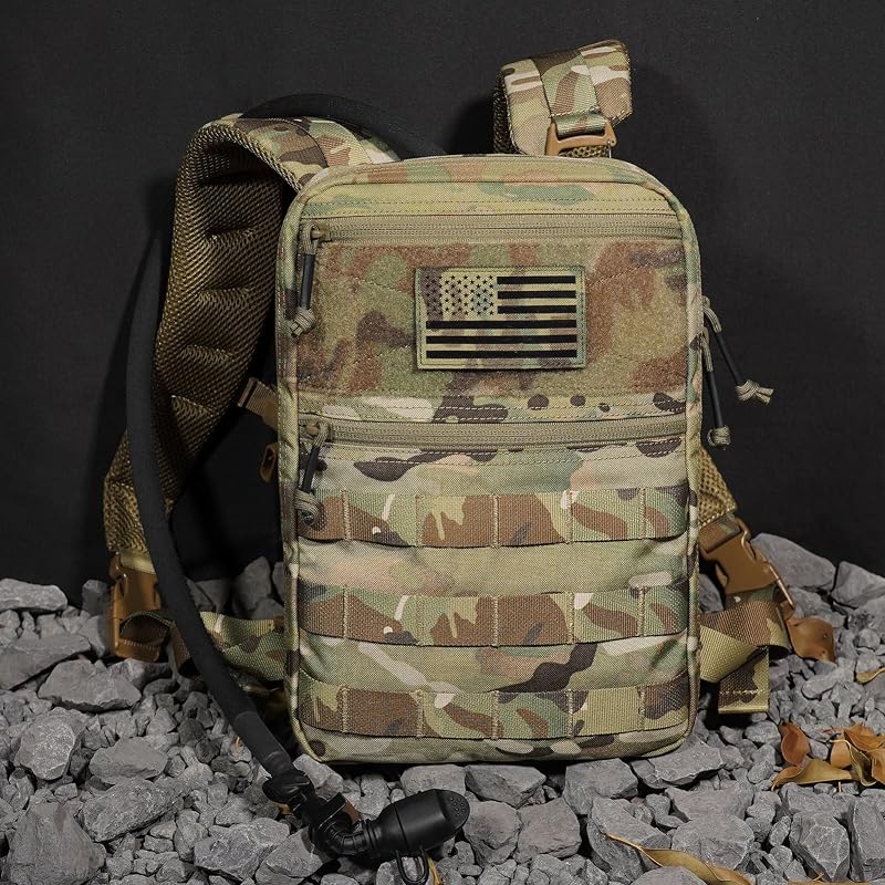 Tactical Molle Hydration Pack 1.5L MC — Lightweight Hydration Backpack for Vests & Rigs