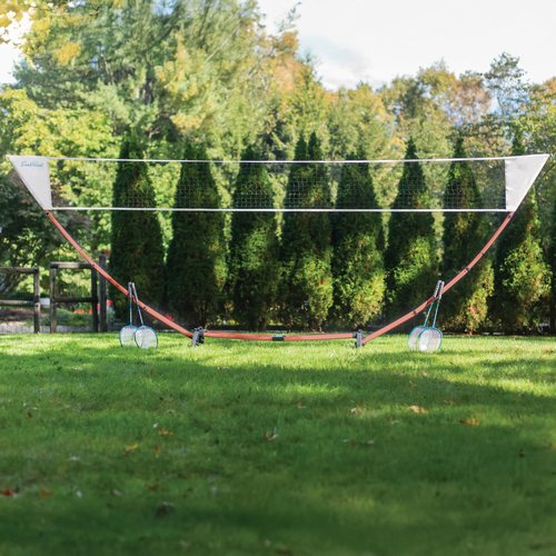 EastPoint Easy Setup Badminton Set - 5 ft Net, 4 Rackets & 2 Shuttlecocks - Quick Setup Portable Badminton Net - Official Racket Set for All Skill Levels