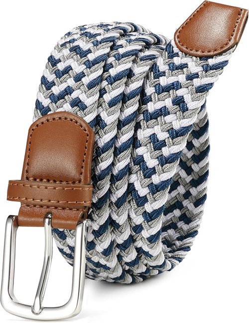 CHAOREN Men's Belt - Braided Stretch Golf Belt for Comfort | Perfect for Casual Shorts & Jeans
