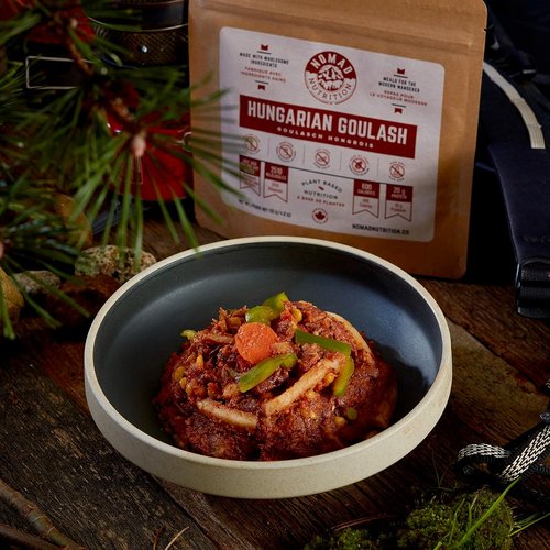 Nomad Nutrition Hungarian Goulash - Instant Freeze-Dried Camping Food | Plant-Based, Vegan, Gluten-Free | 112g