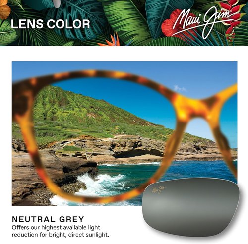 Maui Jim Hookipa Rectangular Sunglasses - Polarized Lens for Ultimate Clarity | Unisex Design