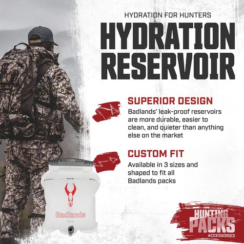 Badlands Hydration Reservoir with Insulated Drinking Tube, 2 Liter