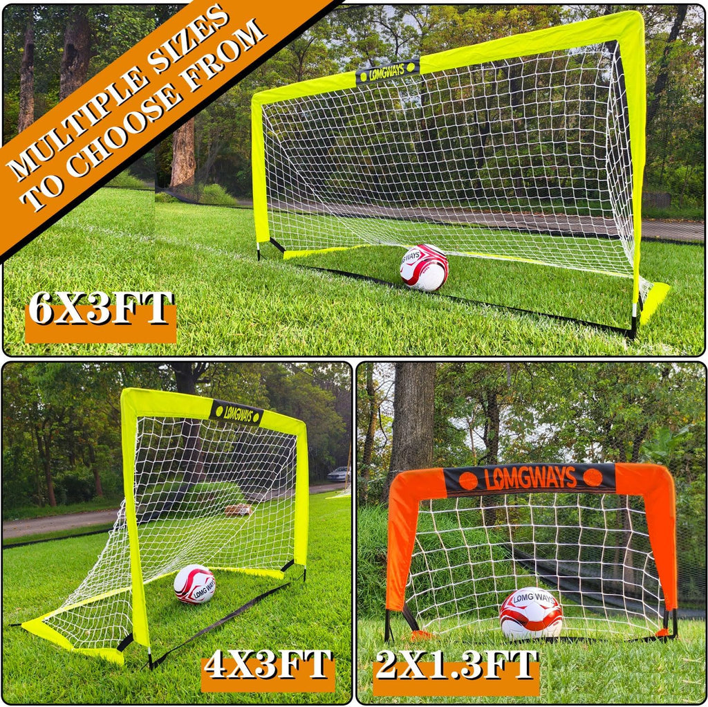 Soccer Goal - Foldable Frame Net for Kids & Youth | Indoor & Outdoor Use with Carry Bag - Easy Setup