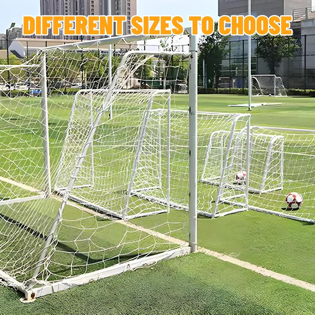 Soccer Goal Nets | Replacement Football Net for 6' x 4', 8' x 6', 12' x 6', 24' x 8' Goals - Posts Not Included