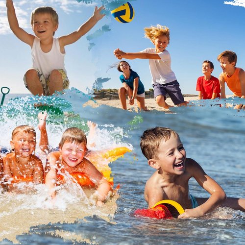 FT FENTENG Boys Swim Trunks - Quick Dry 2-in-1 Swim Shorts with Compression Liner | Sizes 4-17 Years