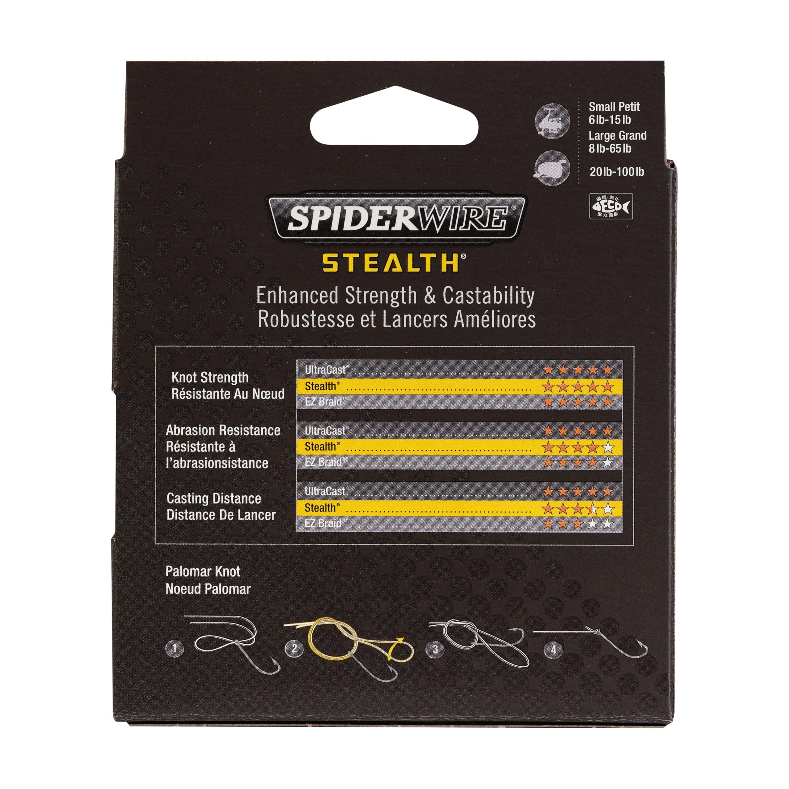 SPIDERWIRE Stealth, Moss Green, 6/1 Pound Test-200 Yard