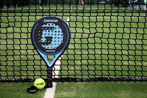 Gamma Mirage Padel Racket – Round Shape for Forgiveness & Maneuverability with Large Sweet Spot, Soft Feel - Enhanced Control, Spin, and Comfort for Skill Development