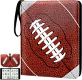 Elcoho Football Card Binder - 900 Pocket Trading Card Holder with Sleeves & 3 D-Ring Album | Perfect for Sports Collectors